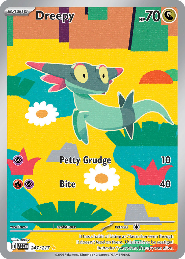 (247/217) Pokemon TCG Ascended Heroes Single: Dreepy   Illustration Rare