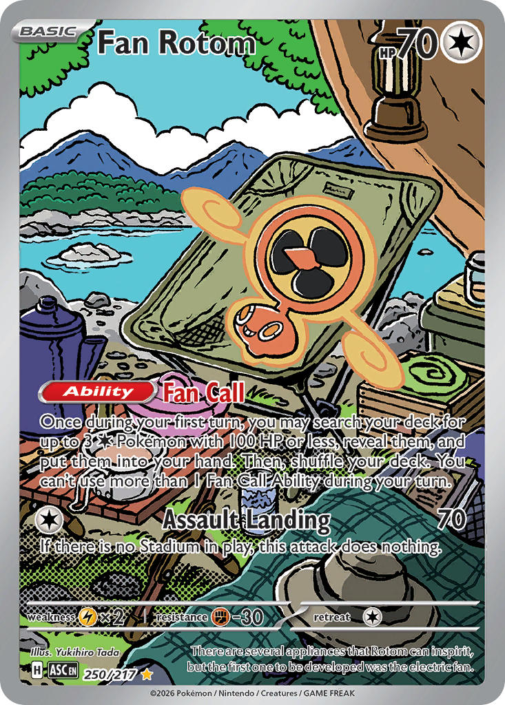 (250/217) Pokemon TCG Ascended Heroes Single: Fan Rotom   Illustration Rare