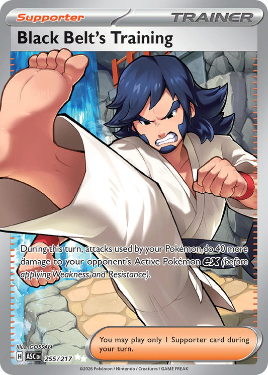 (255/217) Pokemon TCG Ascended Heroes Single: Black Belt's Training  Ultra Rare