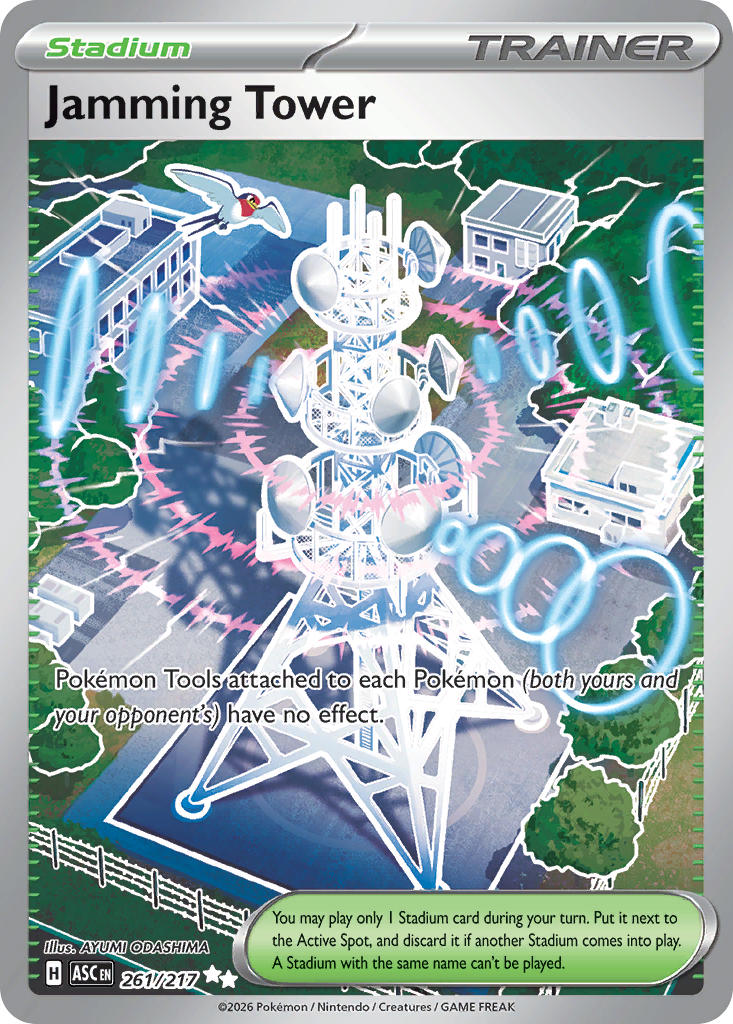 (261/217) Pokemon TCG Ascended Heroes Single: Jamming Tower  Ultra Rare