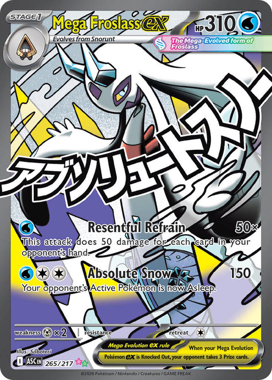 (265/217) Pokemon TCG Ascended Heroes Single: Mega Froslass ex   Ultra Rare