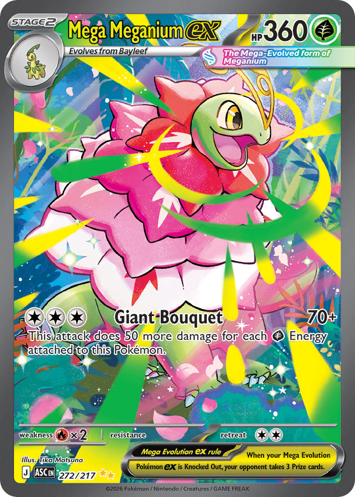 (272/217) Pokemon TCG Ascended Heroes Single: Mega Meganium ex   Special Illustration Rare