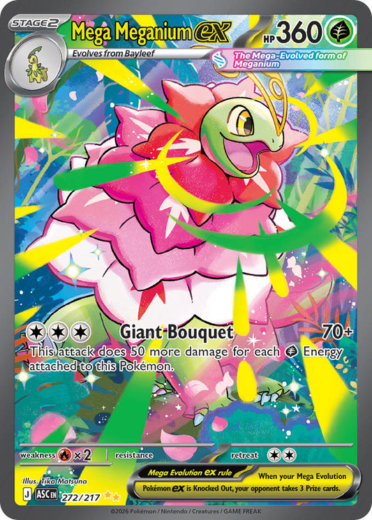 (272/217) Pokemon TCG Ascended Heroes Single: Mega Meganium ex   Special Illustration Rare