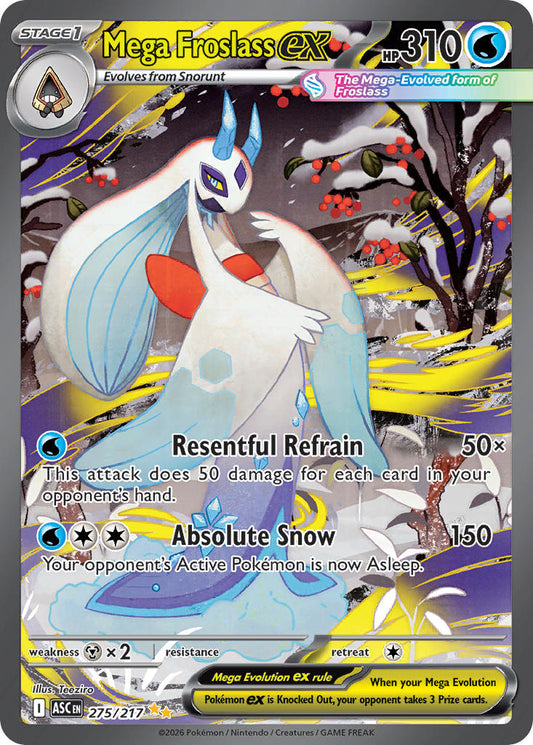 (275/217) Pokemon TCG Ascended Heroes Single: Mega Froslass ex   Special Illustration Rare
