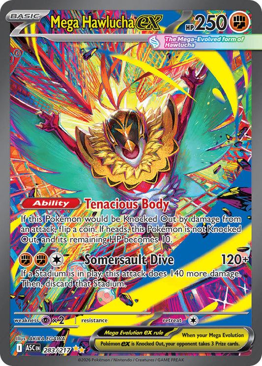 (283/217) Pokemon TCG Ascended Heroes Single: Mega Hawlucha ex   Special Illustration Rare