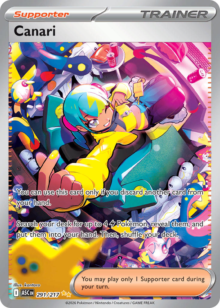 (291/217) Pokemon TCG Ascended Heroes Single: Canari  Special Illustration Rare