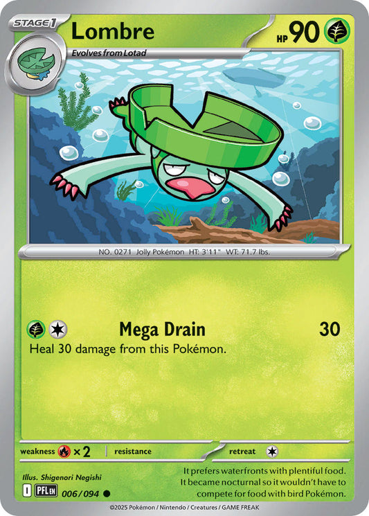 (006/094) Pokemon TCG Phantasmal Flames Single: Lombre   Common