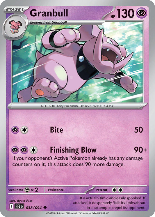 (038/094) Pokemon TCG Phantasmal Flames Single: Granbull   Uncommon