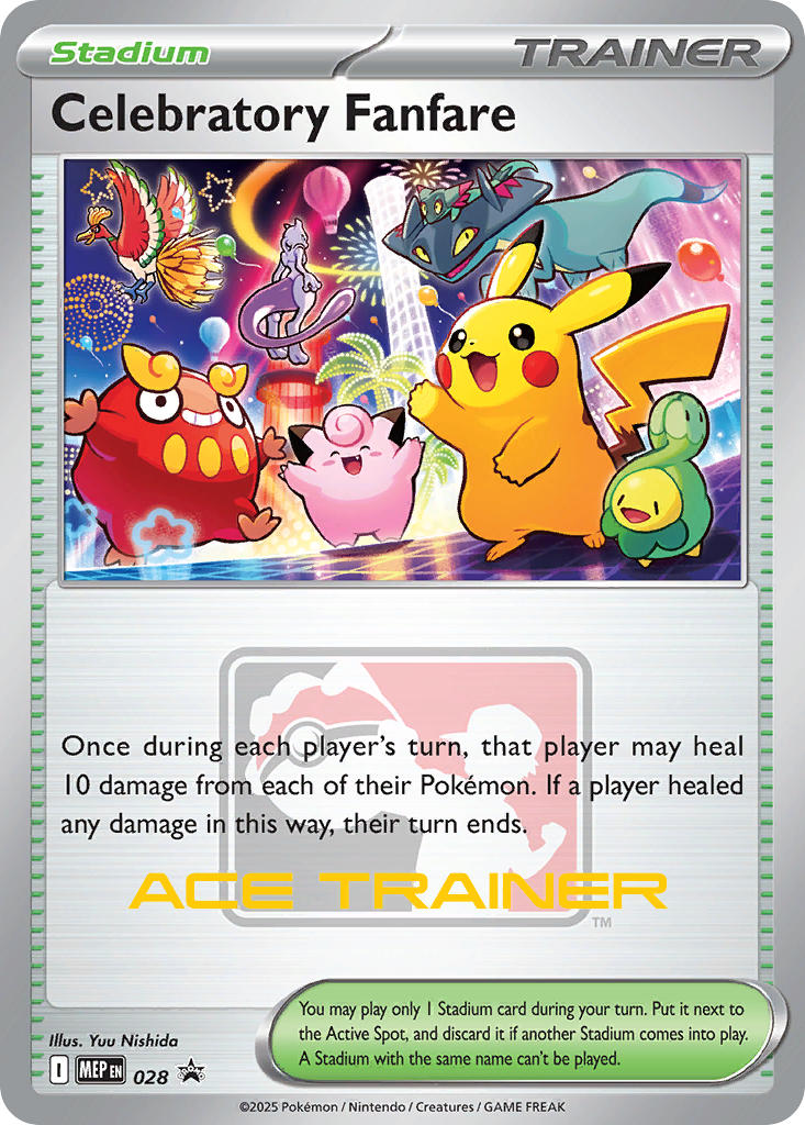 (028) Pokemon TCG MEP Black Star Promos Single: Celebratory Fanfare  Promo