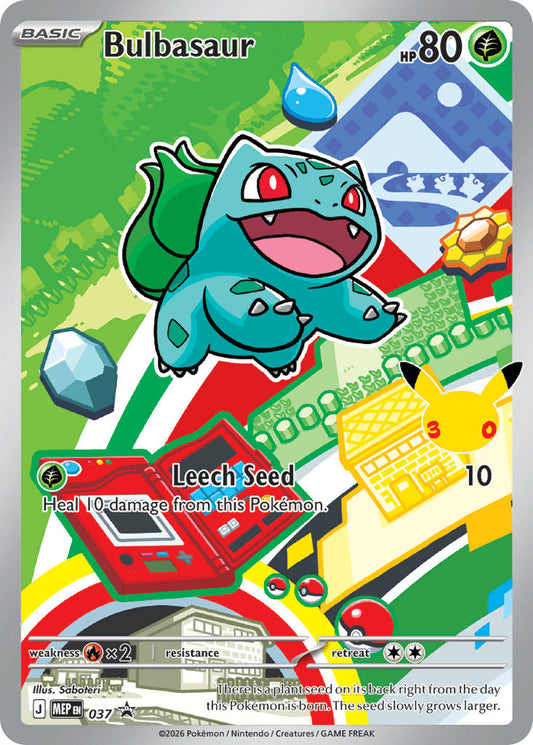 (037) Pokemon TCG MEP Black Star Promos Single: Bulbasaur   Promo