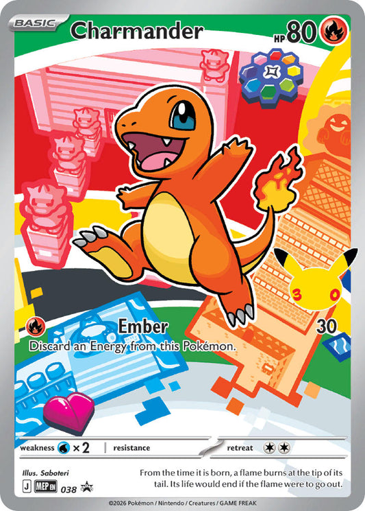 (038) Pokemon TCG MEP Black Star Promos Single: Charmander   Promo