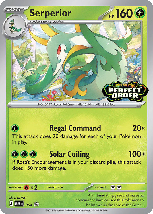 (064) Pokemon TCG MEP Black Star Promos Single: Serperior   Promo