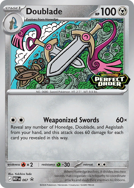 (067) Pokemon TCG MEP Black Star Promos Single: Doublade   Promo