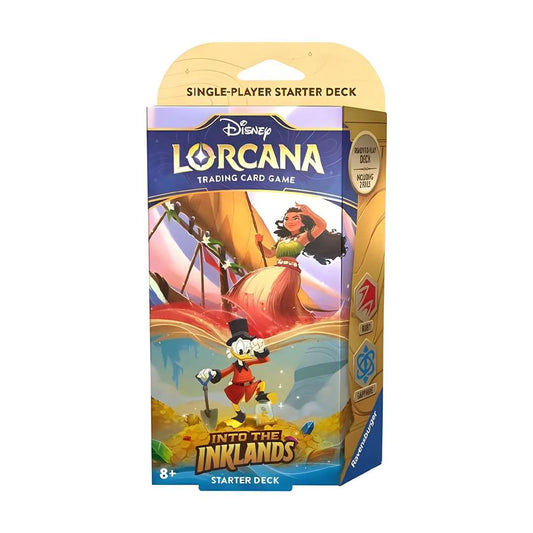 Disney Lorcana Trading Card Game - Into the Inklands Starter Deck Moana Scrooge