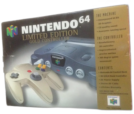 Nintendo 64: Nintendo 64 System [Limited Edition Gold Controller]