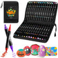 Ohuhu: Kakaako Dual Nib Waterproof Acrylic Pen: 30 Regular Colors (Round & Fine)