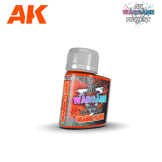AK Interactive: Wargame: Enamel Liquid Pigment: Orange Fluor [AK1239] 35ml