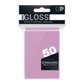 Ultra Pro: Pro Gloss Deck Protector Sleeves Standard Size (50 ct) - Solid Pink