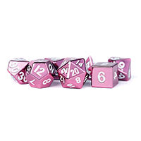 Fanroll - 16mm Metal Polyhedral Dice Set: Pink