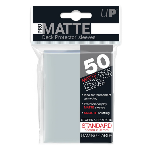Ultra Pro Matte Deck Protector Sleeves - 50ct Clear
