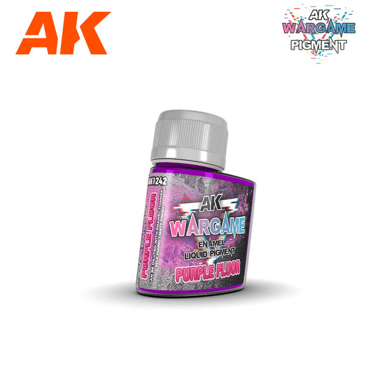AK Interactive: Wargame: Enamel Liquid Pigment: Purple Fluor [AK1242] 35ml
