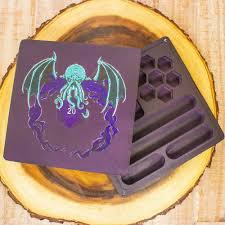 Mystery Dice Goblin (MDG): Wooden Dice Box (Purple)