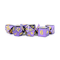 Fanroll - 16mm Metal Polyhedral Dice Set: Purple