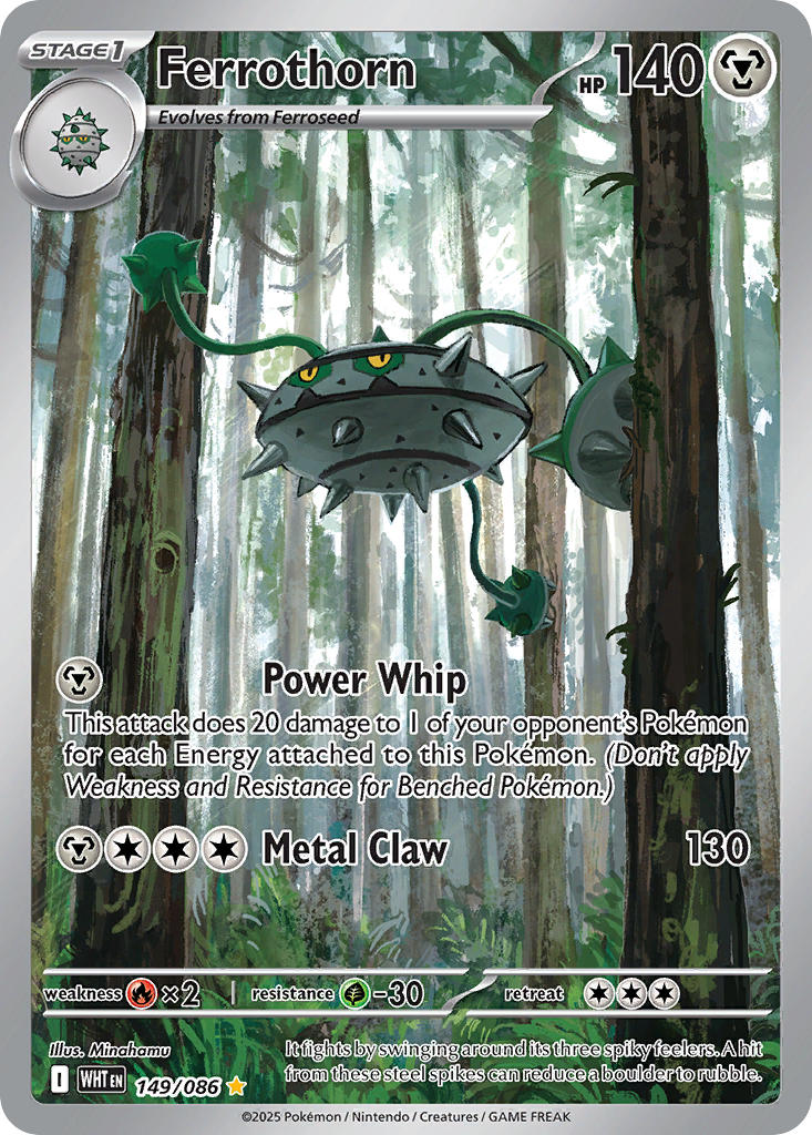 (149/086) Pokemon TCG White Flare Single: Ferrothorn   Illustration Rare