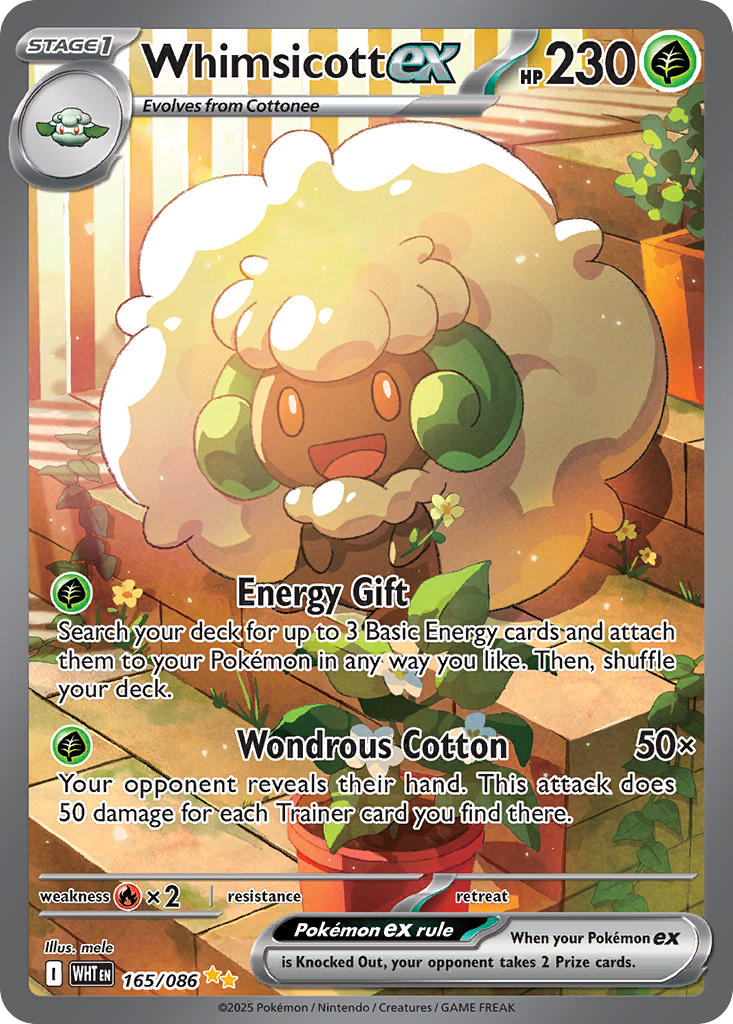(165/086) Pokemon TCG White Flare Single: Whimsicott ex   Special Illustration Rare