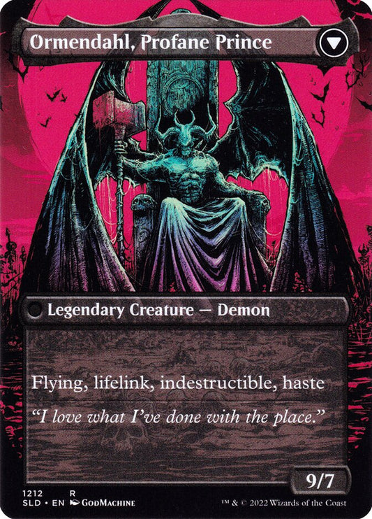 (1212) Magic The Gathering Secret Lair Commander Deck: From Cute to Brute Single: Westvale Abbey / Ormendahl, Profane Prince (V.2)  Rare