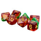 Fanroll: 16mm Resin Polyhedral Dice Set: Watermelon