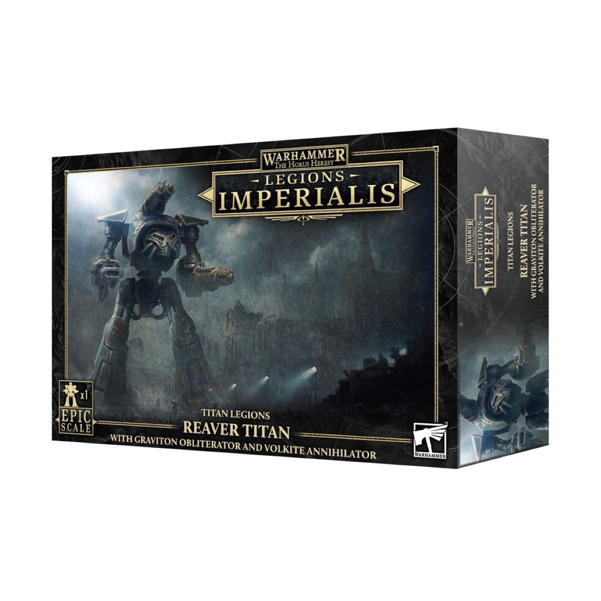 Warhammer: Legions Imperialis: Reaver Titan with Graviton Obliterator and Volkite Annihilator