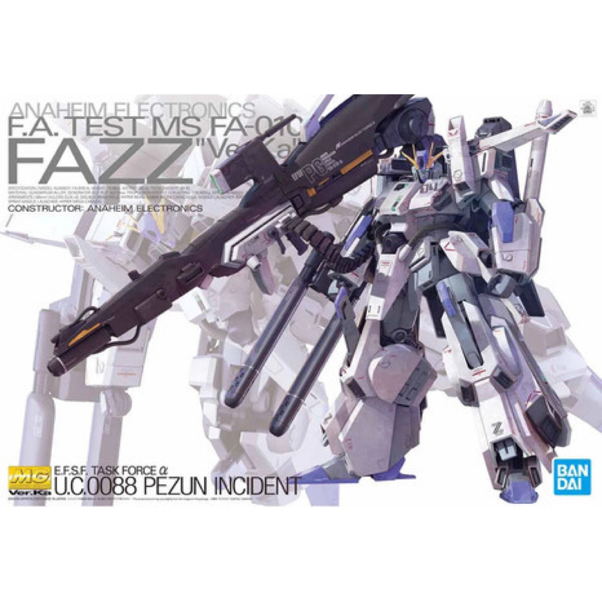 Gundam Model Kit: 1/100 Fazz Version Ka: Master Grade (MG)