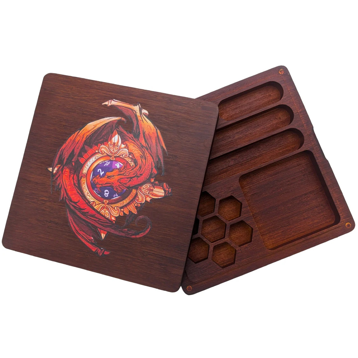 Mystery Dice Goblin (MDG): Wooden Dice Box - Brown