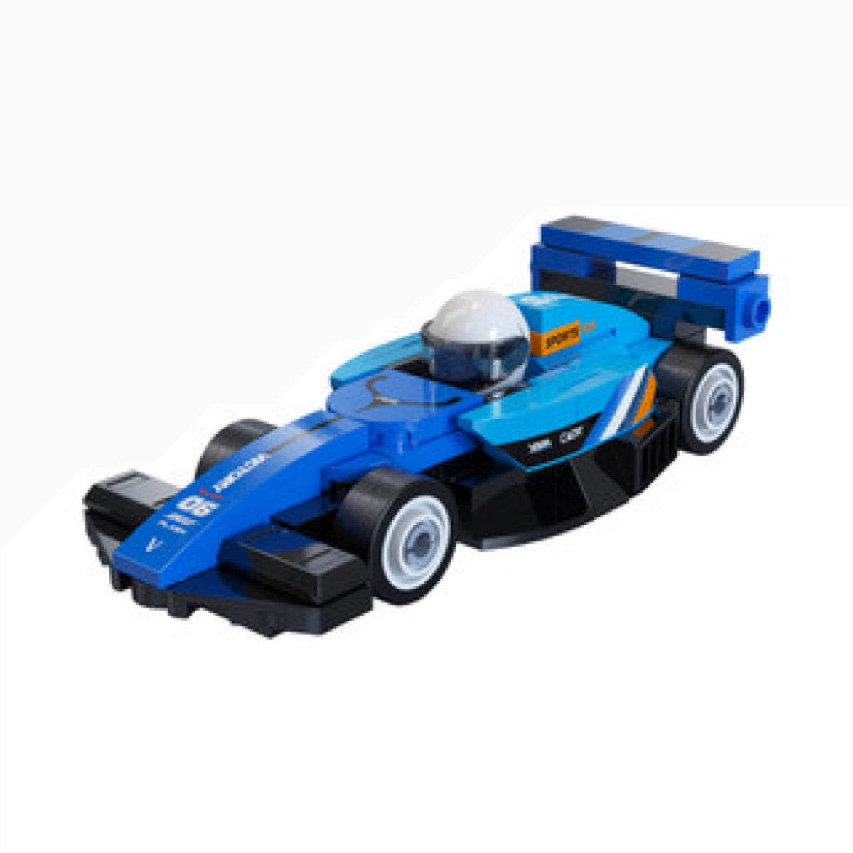 CaDA: Mini Blue Circuit Racing Car (70 pcs)