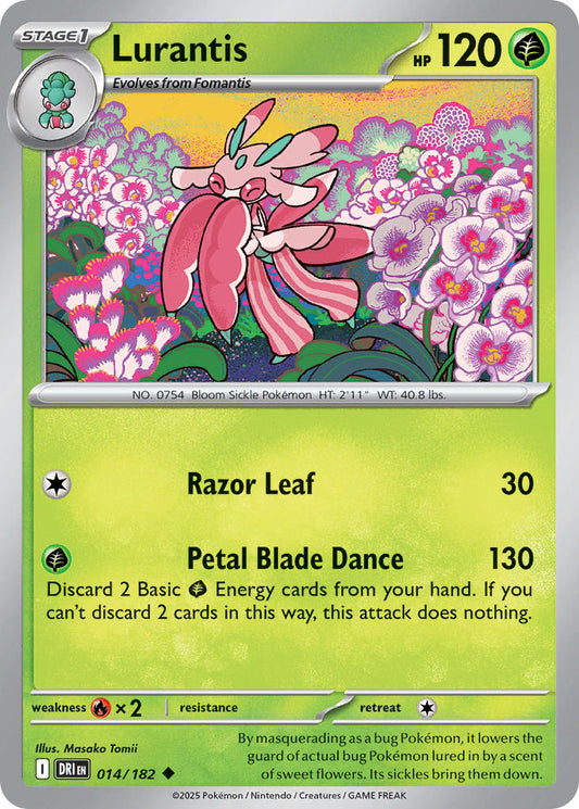 (014/182) Pokemon TCG Destined Rivals Single: Lurantis   Uncommon