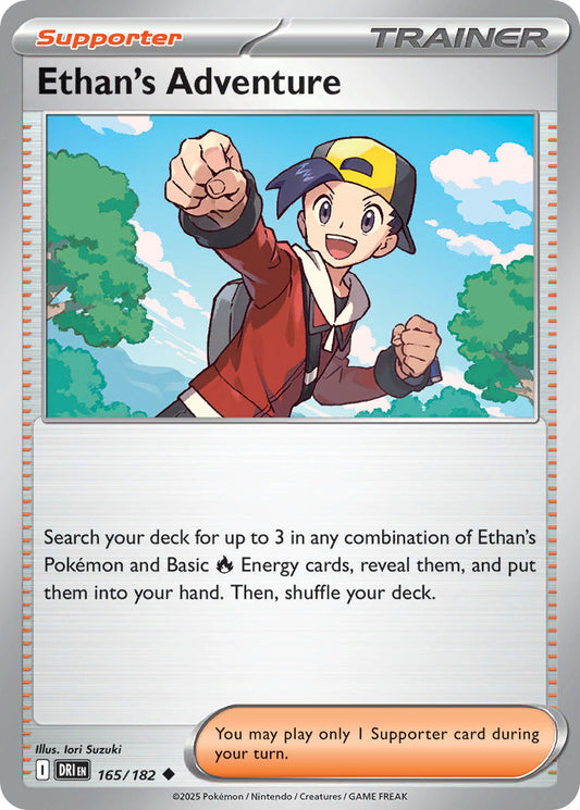 (165/182) Pokemon TCG Destined Rivals Single: Ethan's Adventure Reverse Holo Uncommon