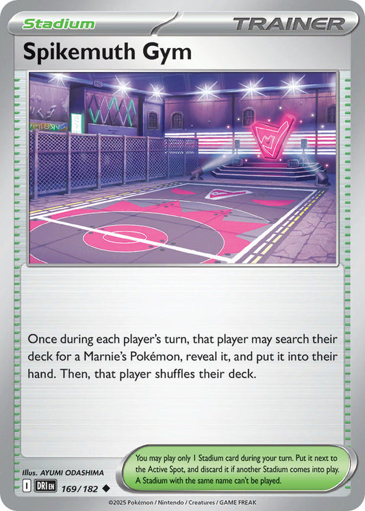 (169/182) Pokemon TCG Destined Rivals Single: Spikemuth Gym  Uncommon
