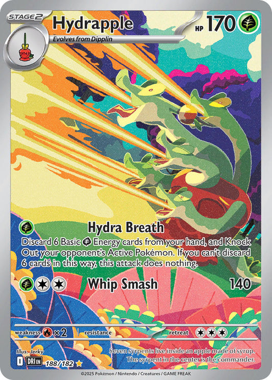 (188/182) Pokemon TCG Destined Rivals Single: Hydrapple   Illustration Rare