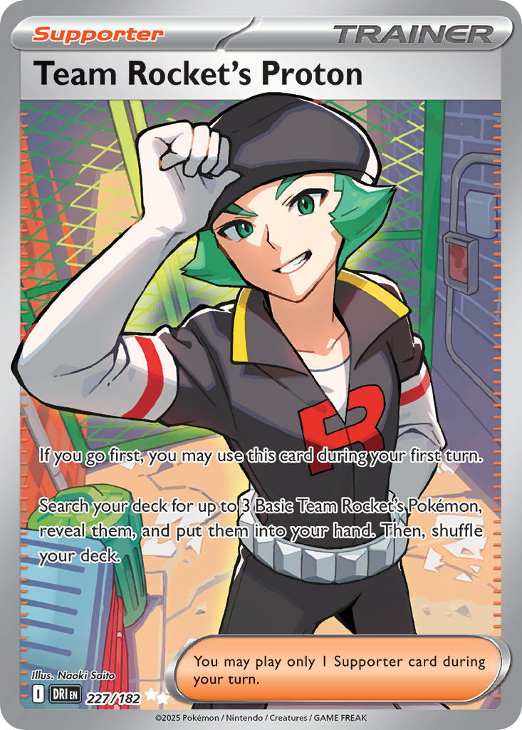 (227/182) Pokemon TCG Destined Rivals Single: Team Rocket's Proton  Ultra Rare