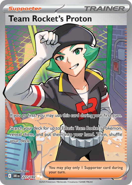 (227/182) Pokemon TCG Destined Rivals Single: Team Rocket's Proton  Ultra Rare