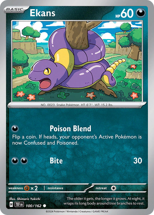 (100/162) Pokemon TCG Temporal Forces Single: Ekans   Common