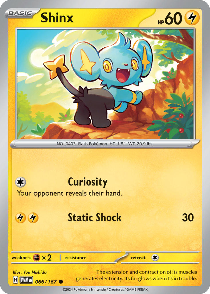 (066/167) Pokemon TCG Twilight Masquerade Single: Shinx   Common
