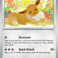 (135/167) Pokemon TCG Twilight Masquerade Single: Eevee  Reverse Holo Common