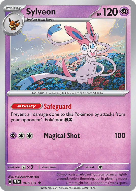 (040/131) Pokemon TCG Prismatic Evolutions: Additionals Single: Sylveon   Rare (Master Ball)