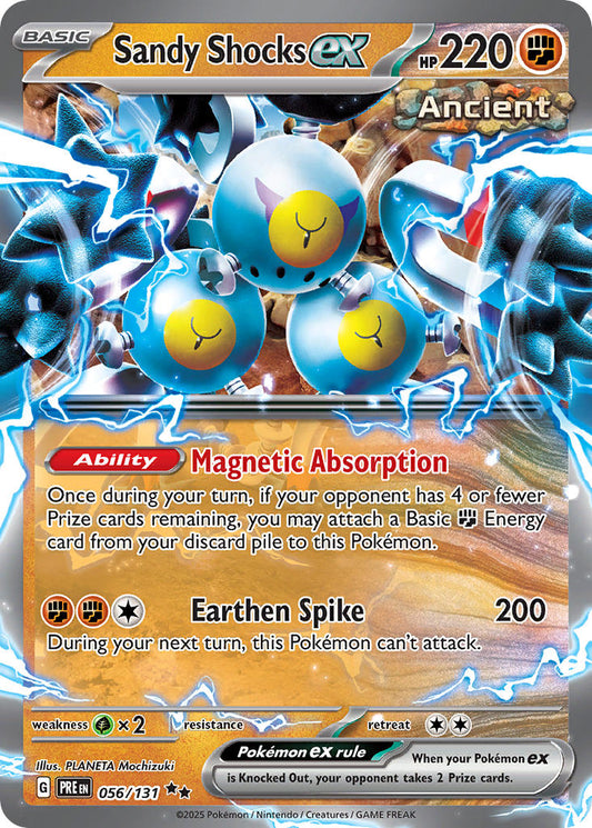 (056/131) Pokemon TCG Prismatic Evolutions Single: Sandy Shocks ex   Double Rare