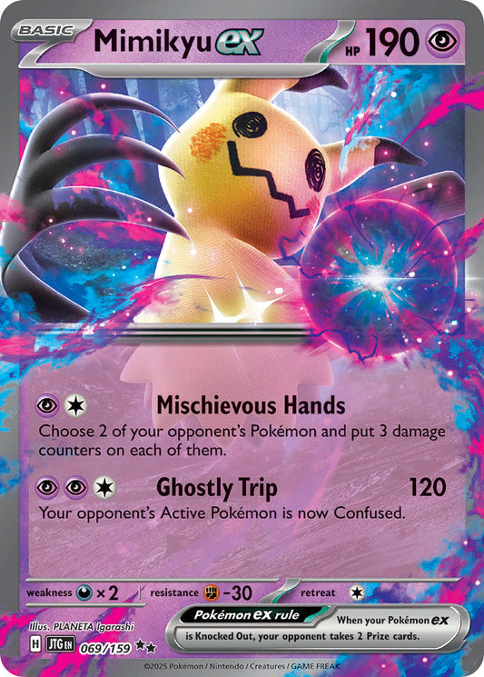 (069/159) Pokemon TCG Journey Together Single: Mimikyu ex   Double Rare
