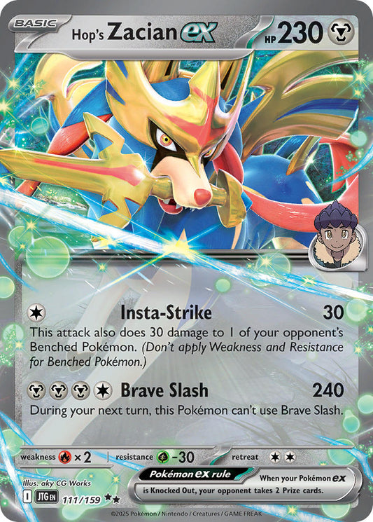 (111/159) Pokemon TCG Journey Together Single: Hop's Zacian ex   Double Rare