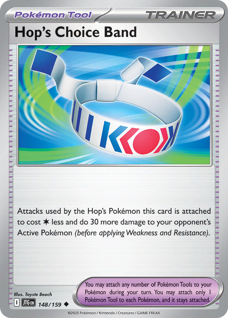 (148/159) Pokemon TCG Journey Together Single: Hop's Choice Band  Uncommon