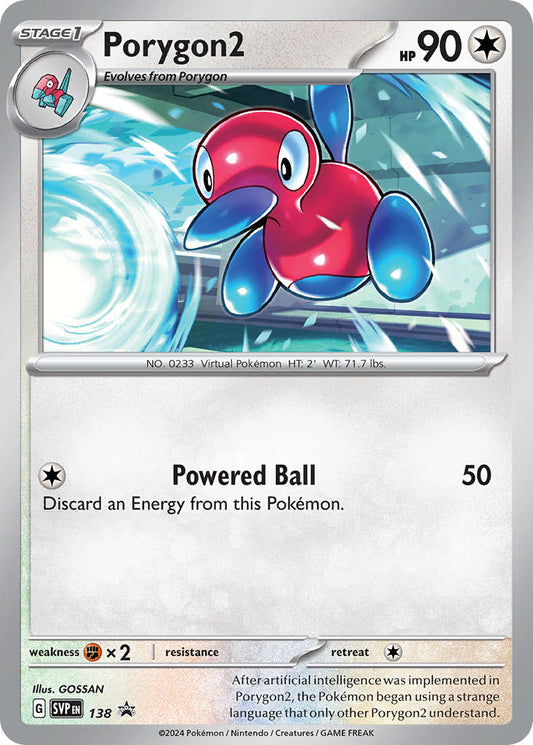 (138) Pokemon TCG SV Black Star Promos Single: Porygon2   Promo